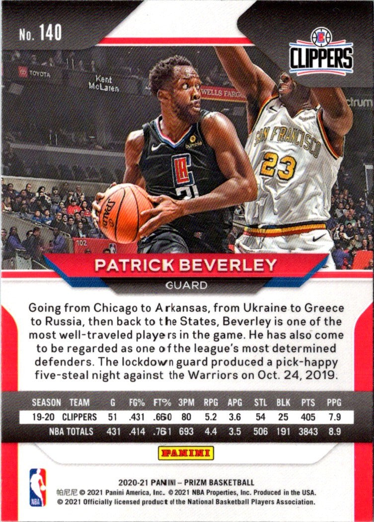 2020 Panini Prizm Prizms Patrick Beverley