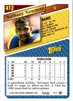 1993 Topps Anthony Newman #412