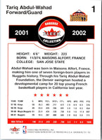 2001 Fleer Shoebox Tariq Abdul-Wahad #1
