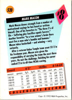 1991 SkyBox Mark Macon #520 Rookie