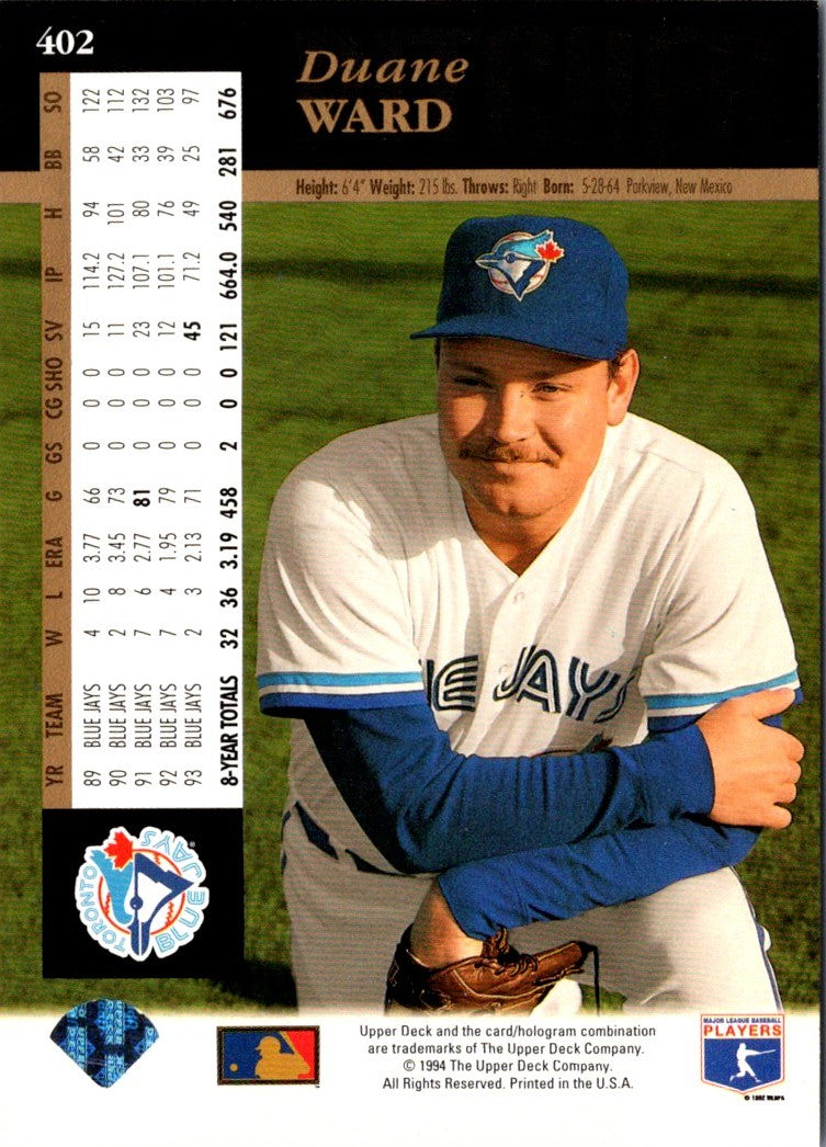 1994 Upper Deck Duane Ward