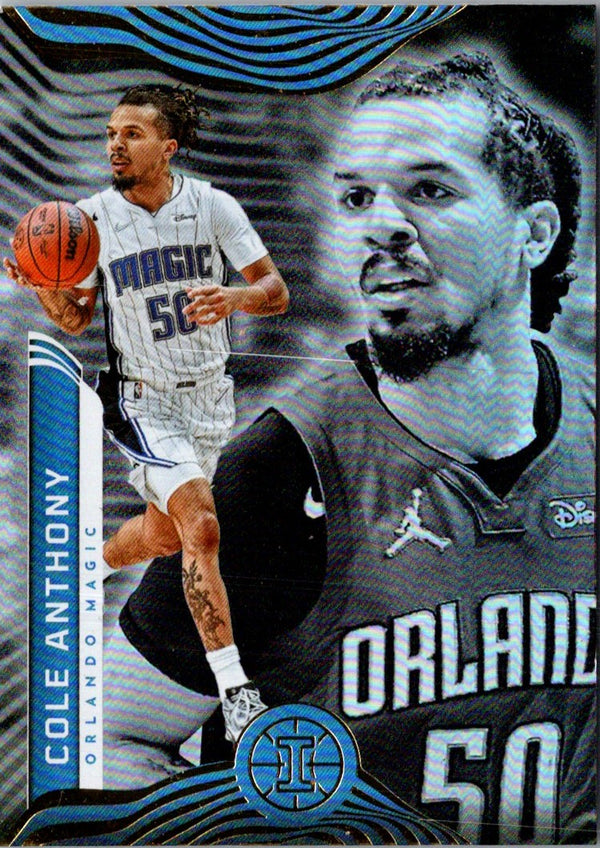 2022 Panini Prizm Monopoly Boardwalk Blue Tiger Stripe Cole Anthony #64