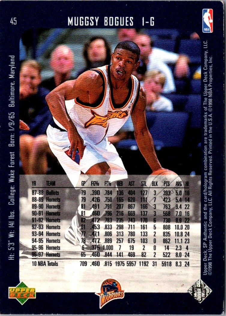 1997 SP Authentic Muggsy Bogues