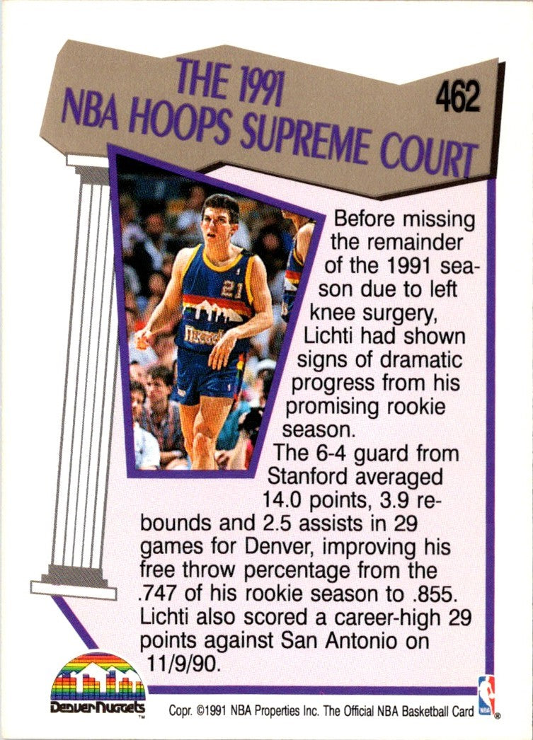1991 Hoops Todd Lichti
