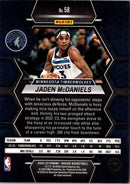2022 Panini Mosaic Jaden McDaniels