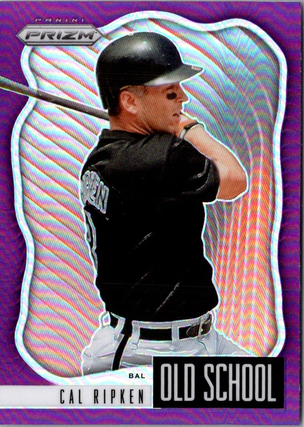 2021 Panini Prizm Old School Purple Cal Ripken #OS-9