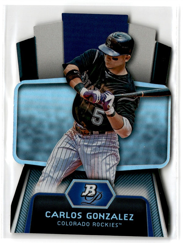 2012 Bowman Platinum Cutting Edge Stars Carlos Gonzalez #CES-CG