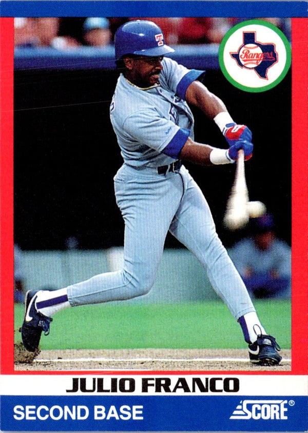 1991 Score 100 Superstars Julio Franco #84