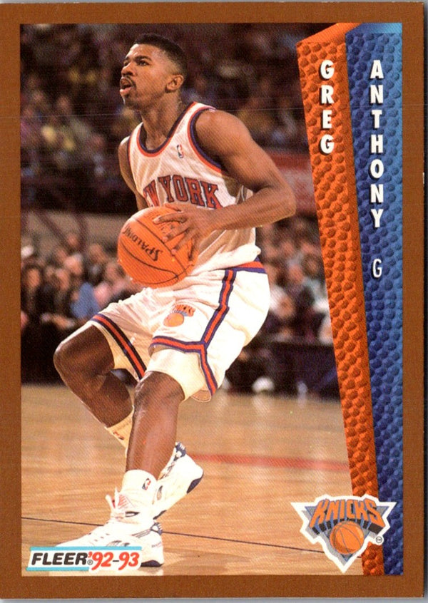 1992 Fleer Greg Anthony #NNO