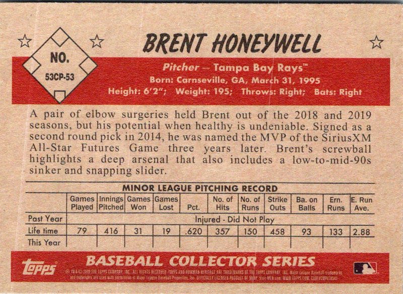 2019 Choice Wisconsin Timber Rattlers Brent Diaz