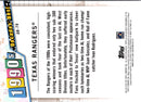 2020 Topps Decades' Best (Series 2) Texas Rangers