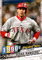 2020 Topps Decades' Best (Series 2) Texas Rangers #DB-79