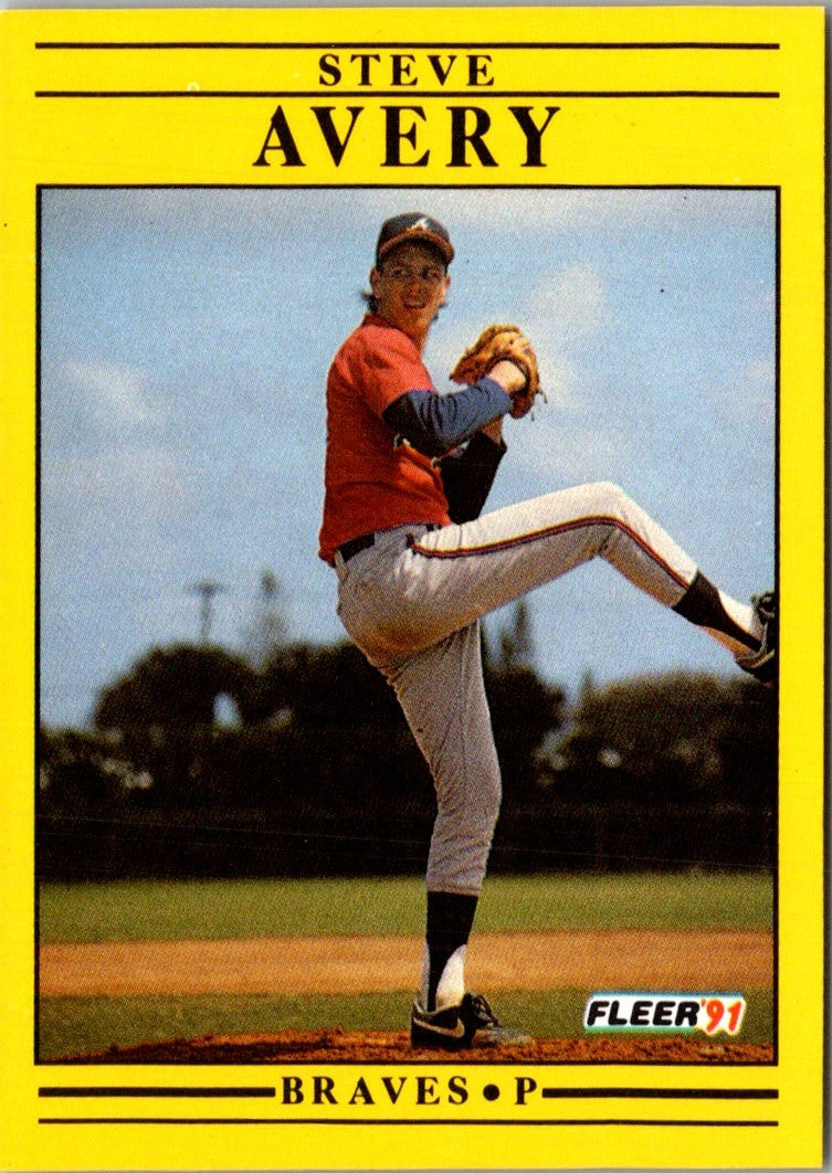 1991 Fleer Steve Avery