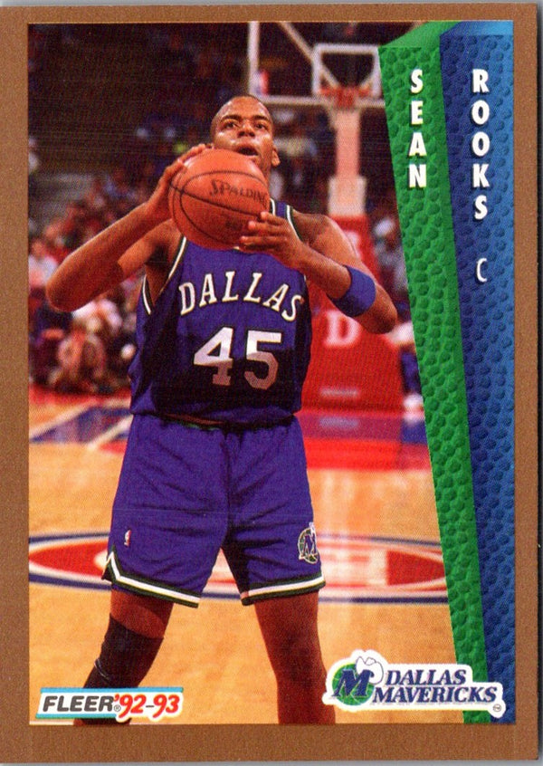 1992 Fleer Sean Rooks #325 Rookie