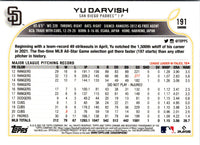 2022 Topps Chrome Yu Darvish #191