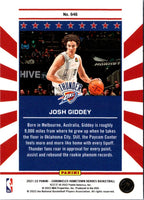 2021 Panini Chronicles Josh Giddey #646 Rookie