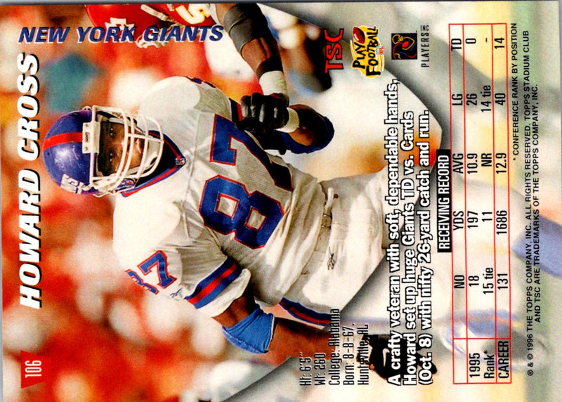 1996 Stadium Club Members Only Howard Cross