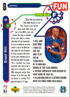 1995 Collector's Choice French I Grant Hill #173