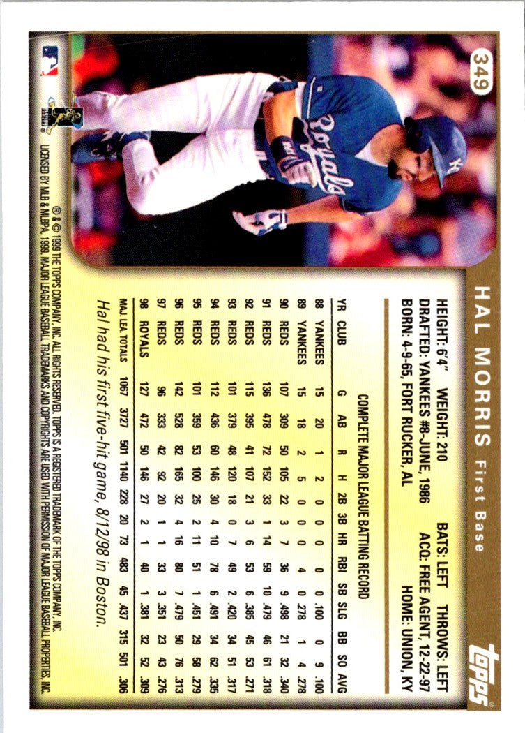 1999 Topps Hal Morris