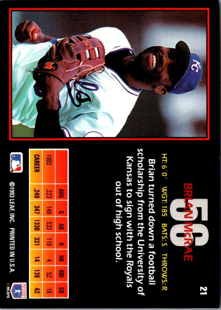 1993 Triple Play Brian McRae