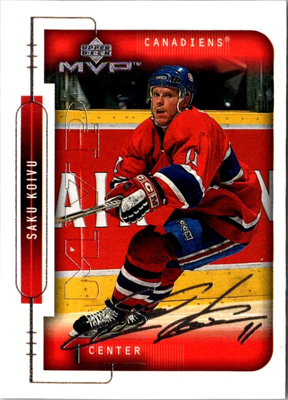 1999 Upper Deck MVP Saku Koivu #100