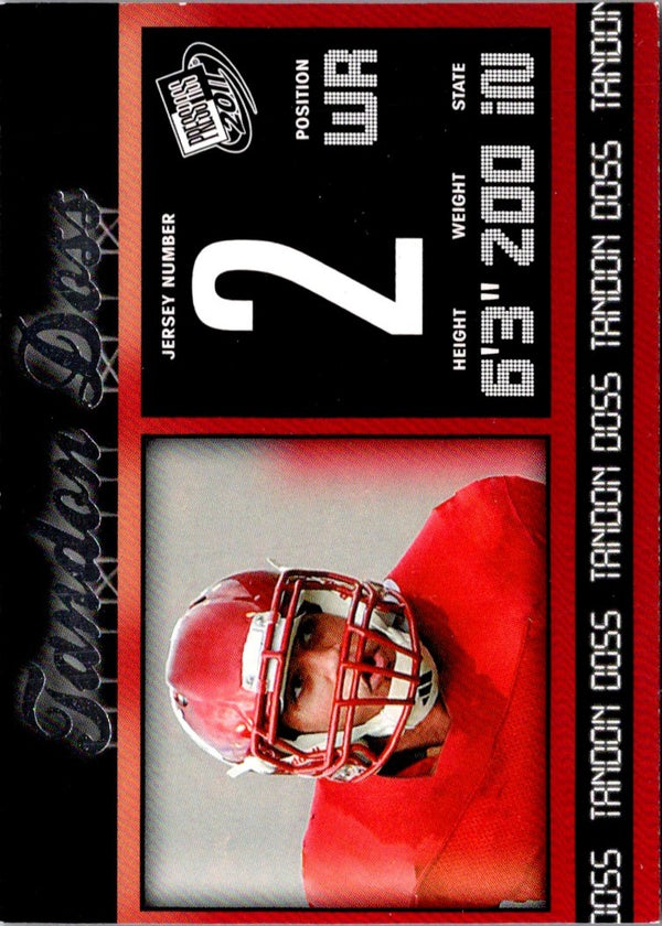 2011 Press Pass Tandon Doss #44