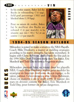 1994 Collector's Choice German Gold Signatures Vin Baker #180