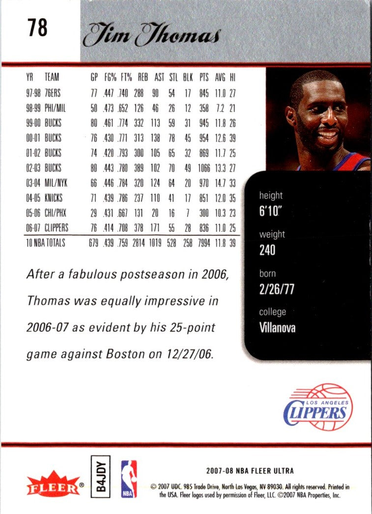 2007 Ultra Retail Tim Thomas