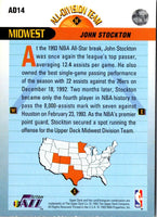 1992 Upper Deck All-Division Team John Stockton #AD14