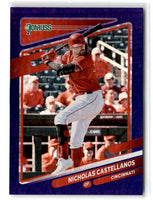 2021 Donruss Holo Blue Nicholas Castellanos #196