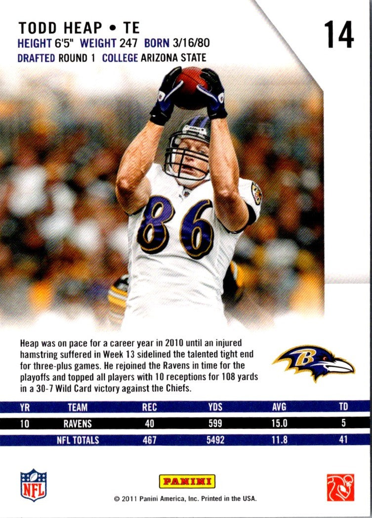 2011 Panini Todd Heap