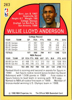 1990 Hoops Willie Anderson #263