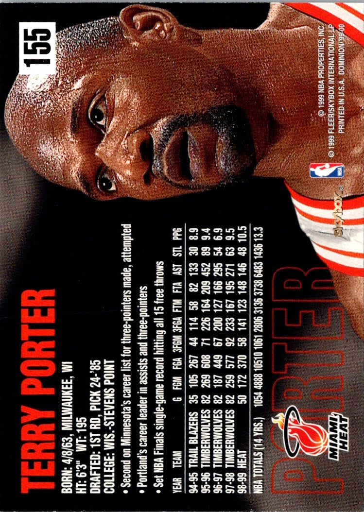 1999 SkyBox Dominion Terry Porter