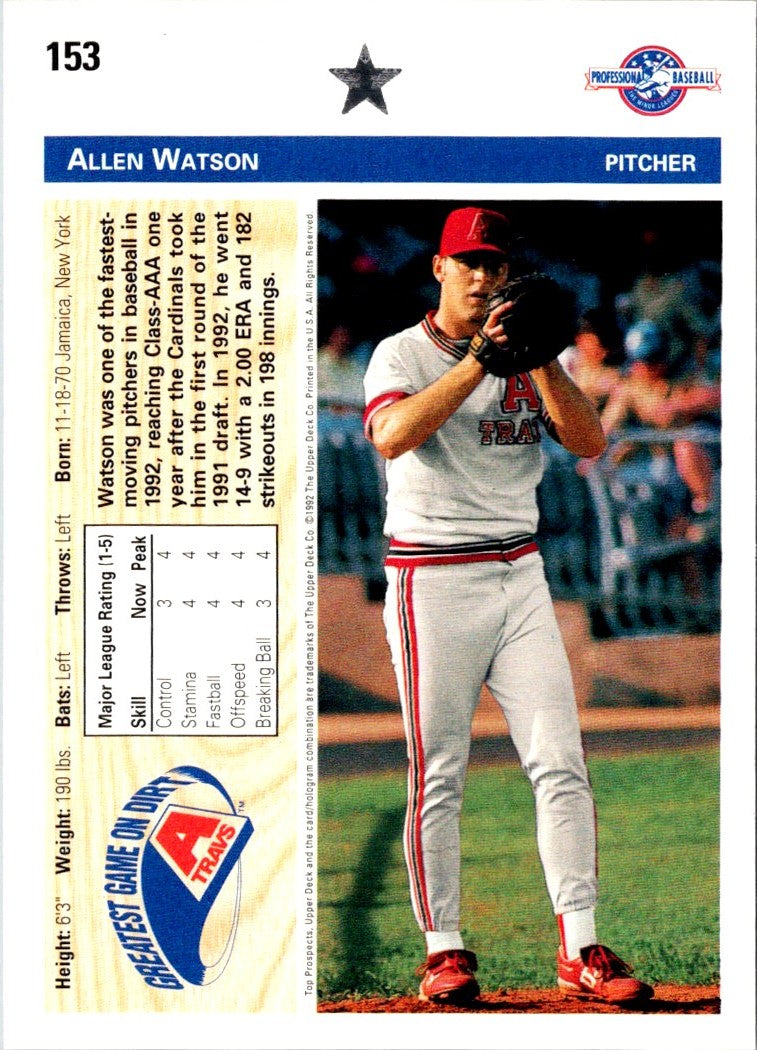 1992 Upper Deck Minors Allen Watson