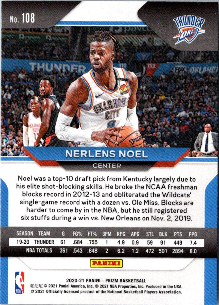 2020 Panini Prizm Prizms Nerlens Noel