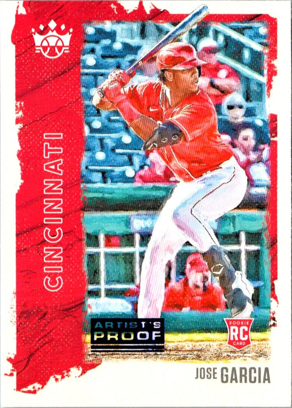 2021 Panini Diamond Kings Red Frame Jose Garcia #40