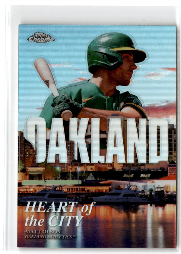 2022 Topps Chrome Heart of the City Matt Olson #HOC-11