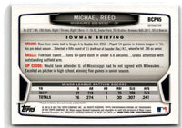 2013 Bowman Chrome Prospects Blue Wave Michael Reed #BCP45