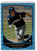 2013 Bowman Chrome Prospects Blue Wave Michael Reed