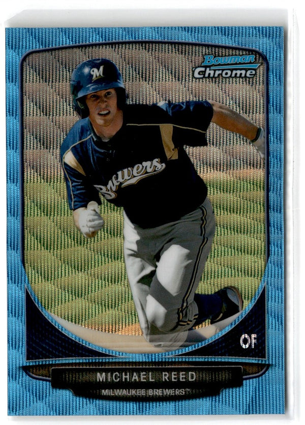 2013 Bowman Chrome Prospects Blue Wave Michael Reed #BCP45