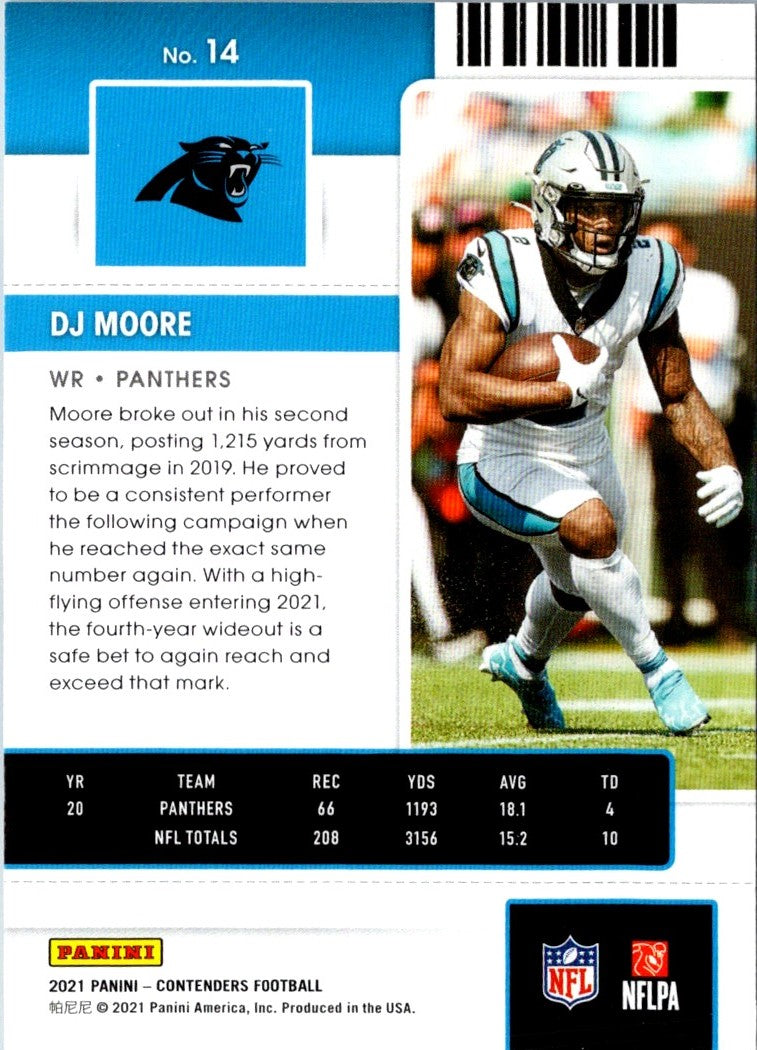 2021 Panini Contenders DJ Moore