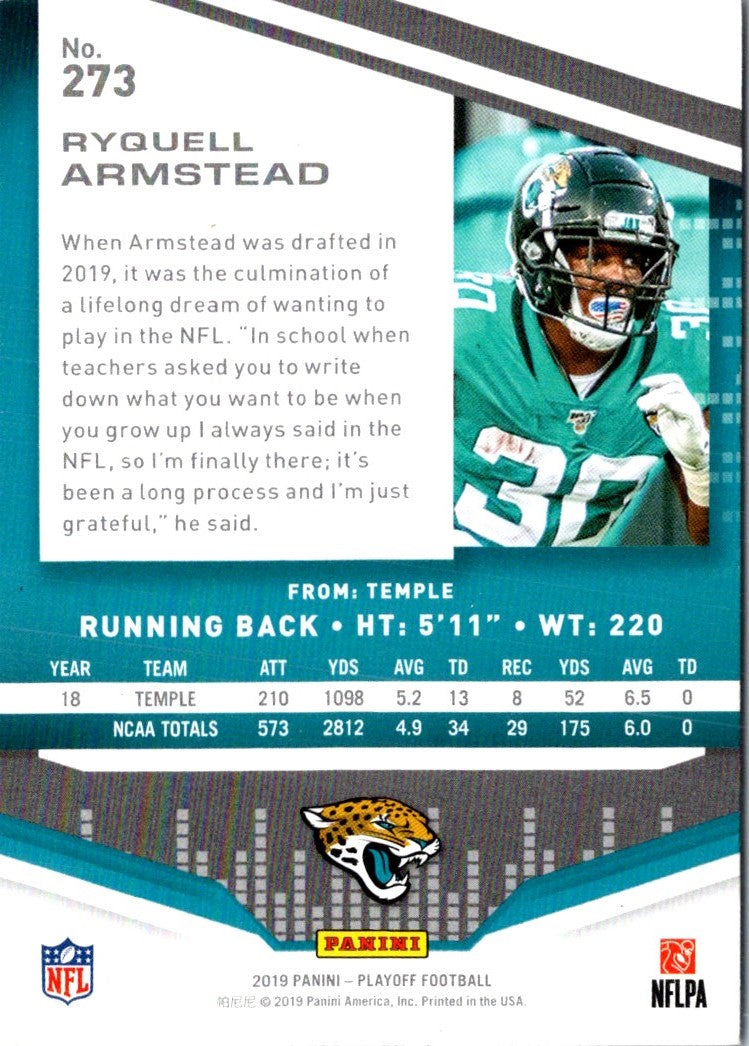 2019 Panini Playoff Ryquell Armstead