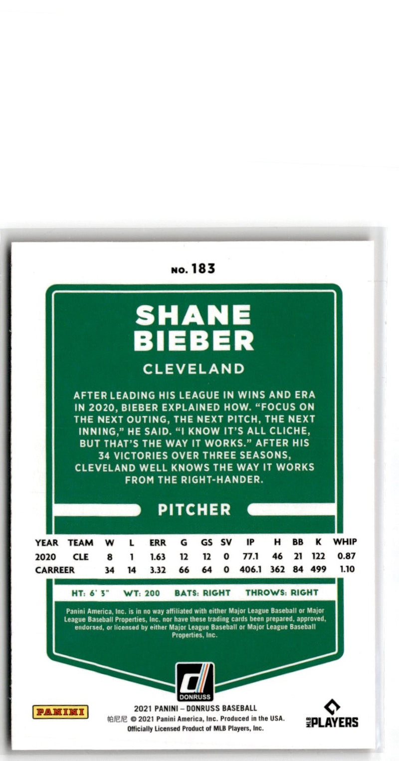 2021 Topps Archives Shane Bieber