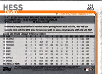 2019 Topps David Hess #552