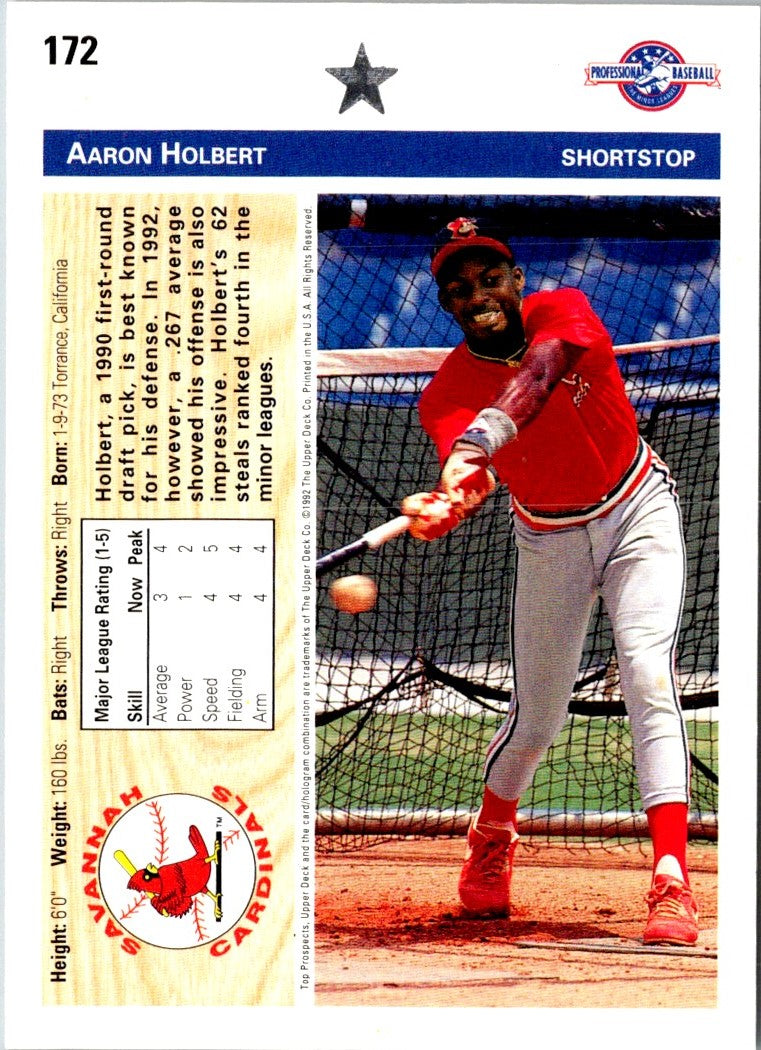 1992 Upper Deck Minors Aaron Holbert