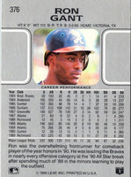 1990 Leaf Ron Gant #376