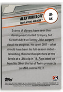 2019 Topps Pro Debut MiLB Leaps and Bounds Alex Kirilloff