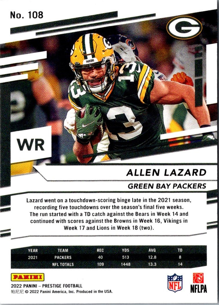 2022 Panini Prestige Allen Lazard