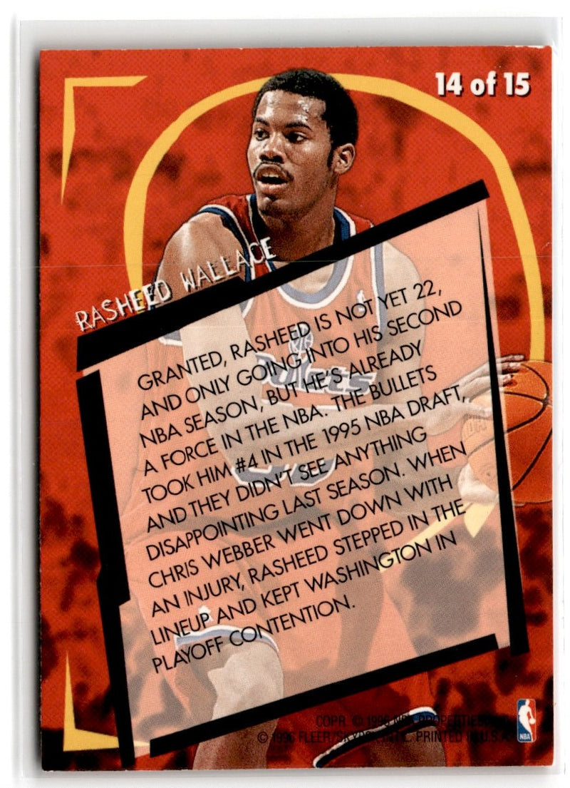 1996 Fleer Rookie Rewind Rasheed Wallace