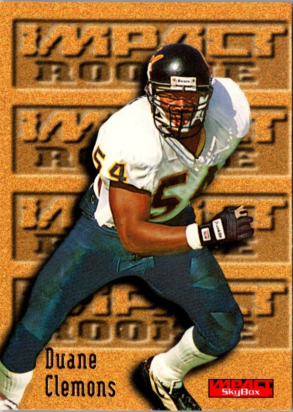 1996 SkyBox Impact Duane Clemons #155 Rookie